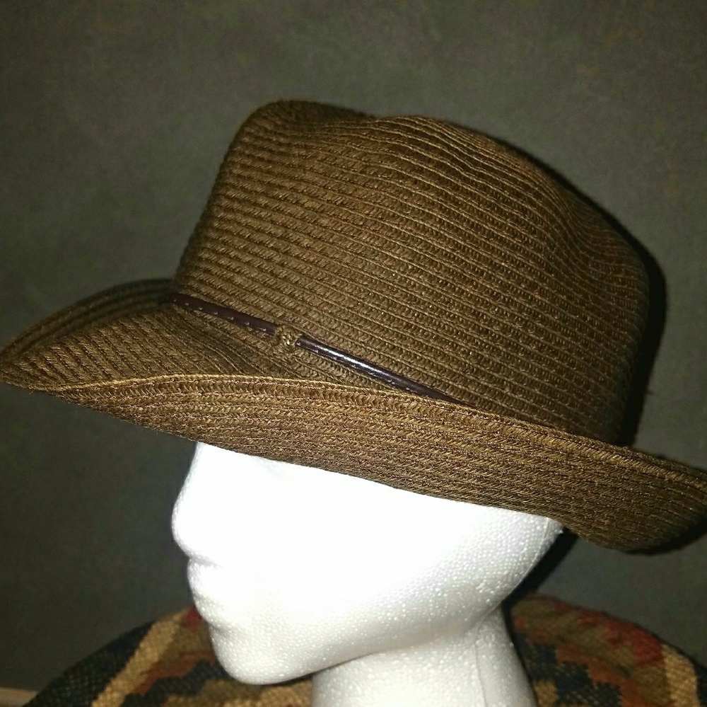 Woman's Brown Straw Fedora